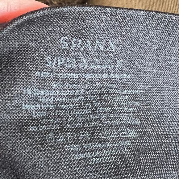 SPANX Black Seamless Tummy Control Slimming Zipper Ankle Leggings Small - Picture 8 of 8